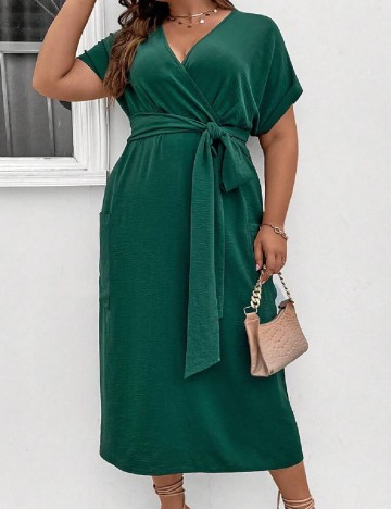 Rochie lunga SHEIN CURVE, verde