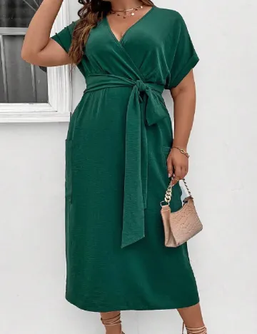 Rochie lunga SHEIN CURVE, verde