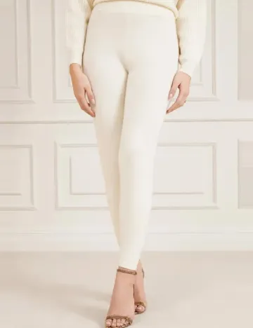 Pantaloni Marciano Guess, ecru Alb