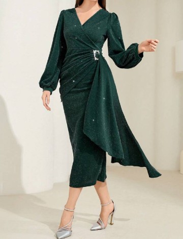 Rochie medie SHEIN, verde