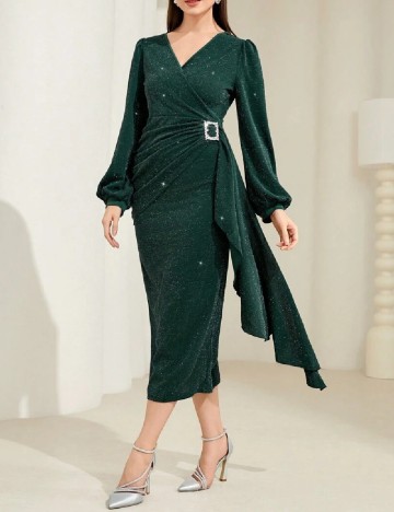 Rochie medie SHEIN, verde