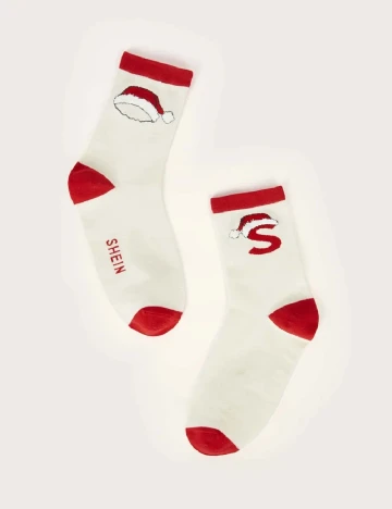 Sosete SHEIN, ecru Alb