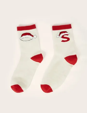 Sosete SHEIN, ecru Alb