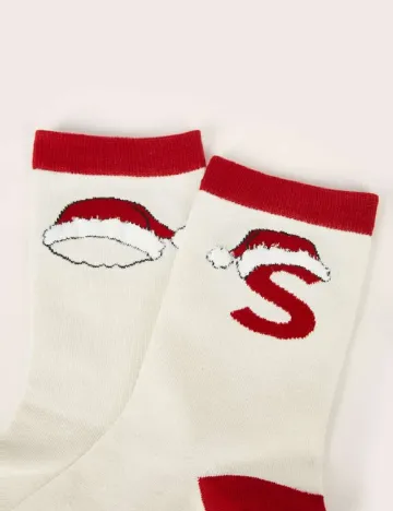 Sosete SHEIN, ecru Alb