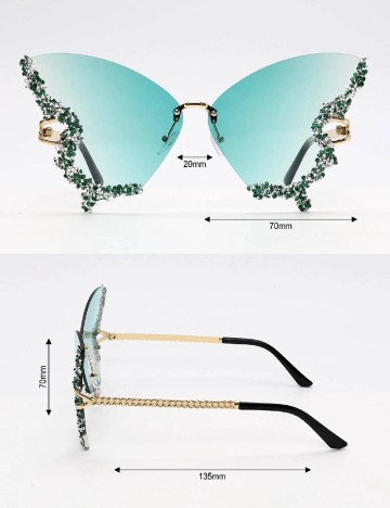 Ochelari SHEIN, verde