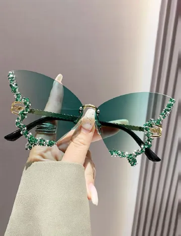 Ochelari SHEIN, verde Verde