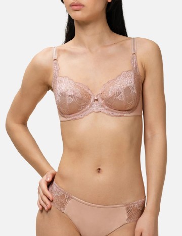 Sutien Florale by Triumph, roz pudra