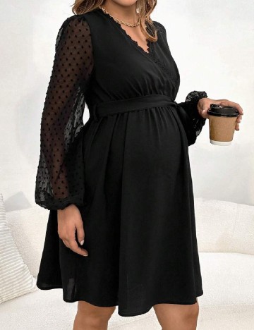 Rochie scurta SHEIN Maternity, negru