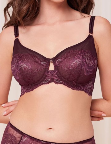 Sutien Florale by Triumph, pruna