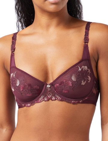 Sutien Florale by Triumph, pruna