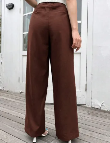 Pantaloni SHEIN, maro Maro