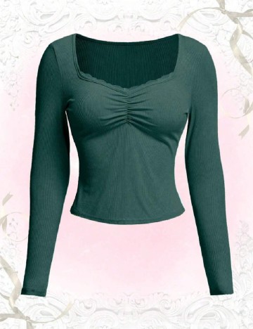 Bluza SHEIN CURVE, verde