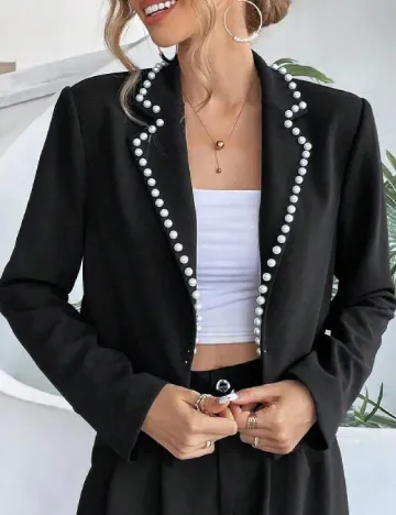 Blazer SHEIN, negru Negru