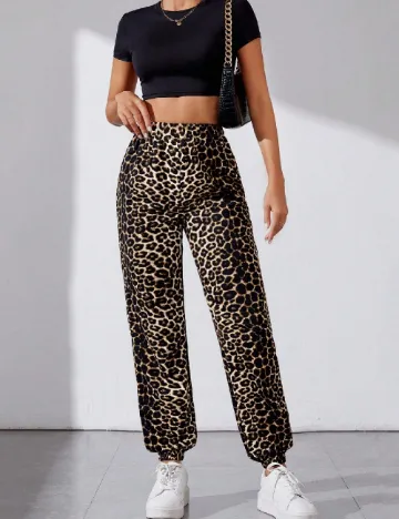 Pantaloni SHEIN, animal print