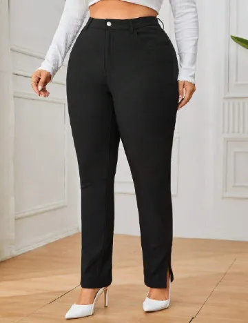 Pantaloni SHEIN CURVE, negru Negru