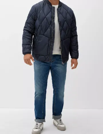 Geaca s.Oliver Plus Size Men, bleumarin Albastru