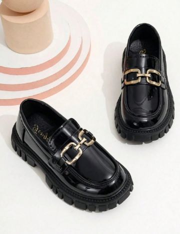 Mocasini Shein Kids, negru