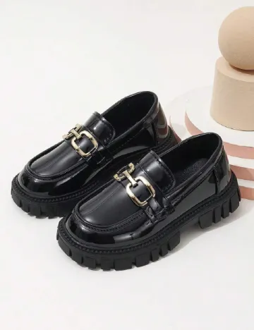 Mocasini Shein Kids, negru Negru