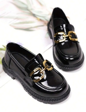 Mocasini Shein Kids, negru