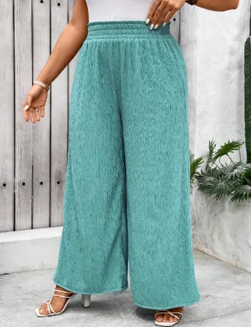 Pantaloni SHEIN CURVE, turcoaz Verde