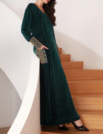 Rochie lunga SHEIN, verde