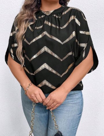 Bluza SHEIN CURVE, negru