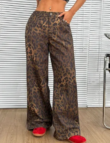 Blugi SHEIN, animal print Animal print