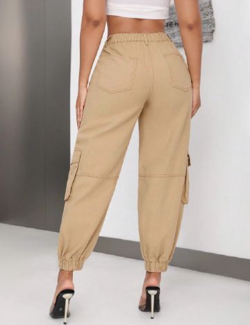 Pantaloni SHEIN, maro deschis