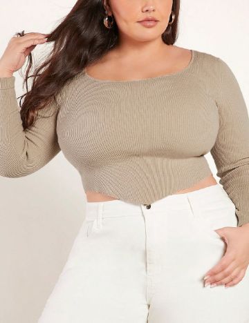 Top SHEIN CURVE, maro