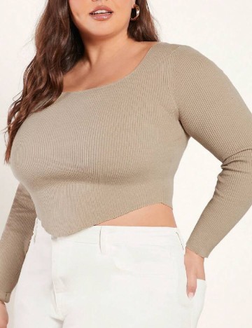 Top SHEIN CURVE, maro