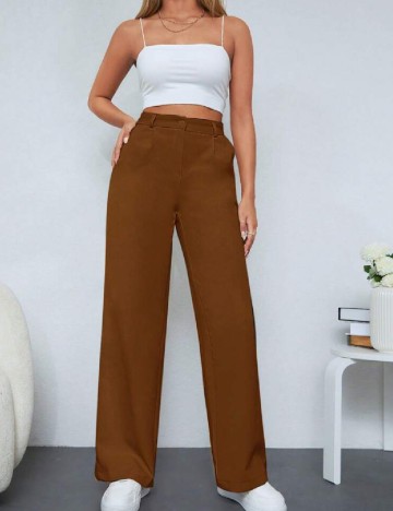 Pantaloni SHEIN, maro