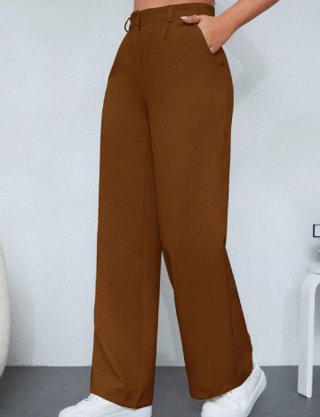 Pantaloni SHEIN, maro