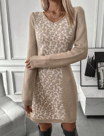 Rochie scurta SHEIN, crem