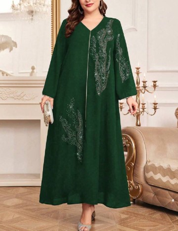 Rochie lunga SHEIN CURVE, verde