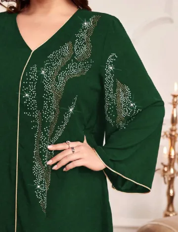 Rochie lunga SHEIN CURVE, verde Verde