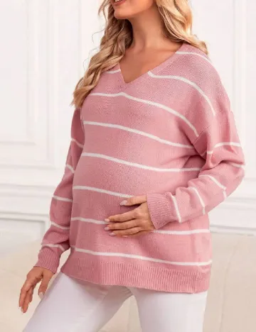 Pulover SHEIN Maternity, roz Roz