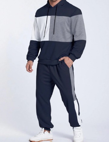 Trening SHEIN Plus Size Men, bleumarin