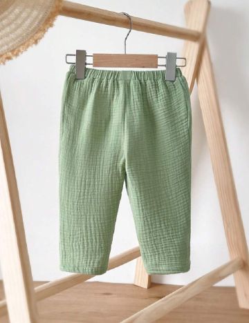 Pantaloni Shein Kids, verde