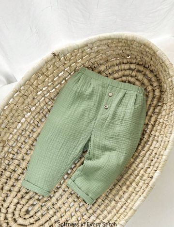 Pantaloni Shein Kids, verde