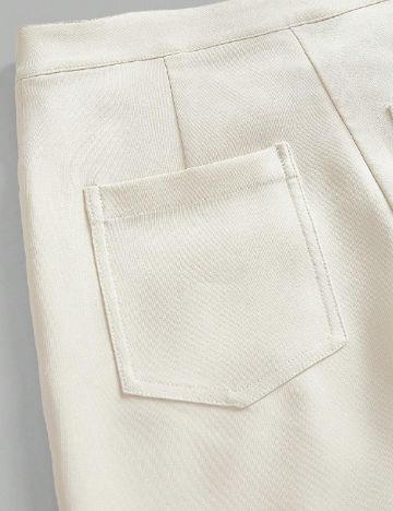 Pantaloni Anewsta, crem