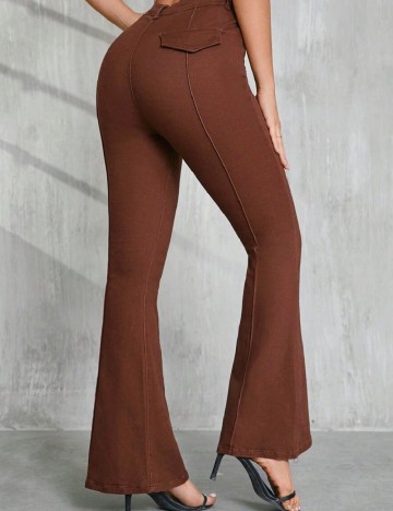 Pantaloni SHEIN, maro