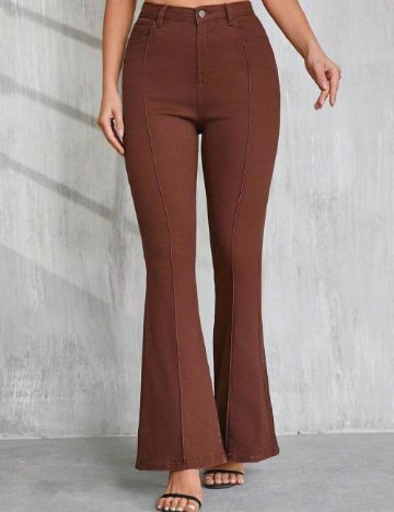 Pantaloni SHEIN, maro