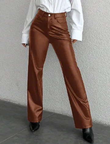 Pantaloni SHEIN, maro Maro