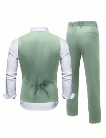 Costum SHEIN Plus Size Men, verde