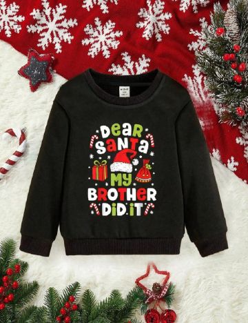 Bluza Shein Kids, negru