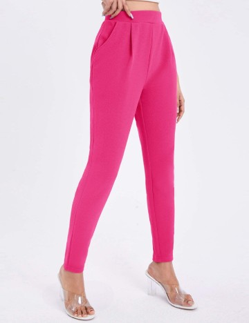 Pantaloni SHEIN, roz