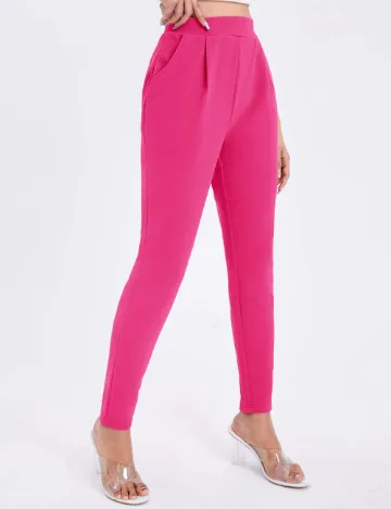 Pantaloni SHEIN, roz Roz