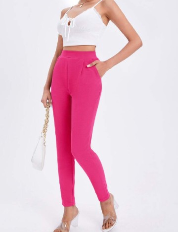 Pantaloni SHEIN, roz