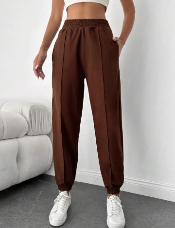 Pantaloni SHEIN, maro