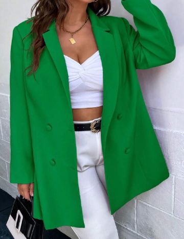 Sacou SHEIN CURVE, verde